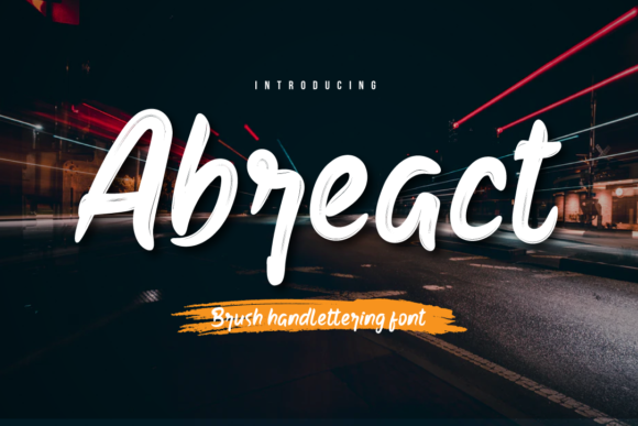 Abreact: A Handwritten Font for Editorial Design