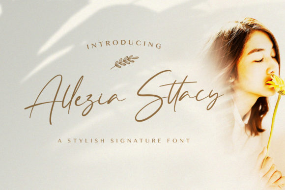 Allezia Sttacy: A Handwritten Font for Elegant Editorial Design