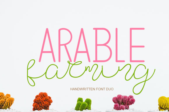 Arable Farming: A Premium Duo Font for Editorial Design