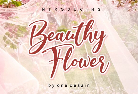 Beauthy Flower: A Romantic Script Font for Web Design
