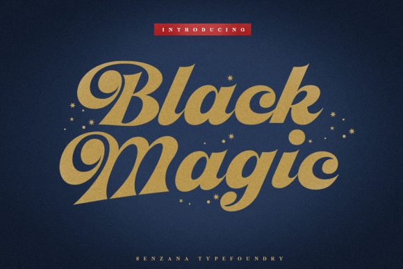 Black Magic Font: Bold Script for Editorial Design