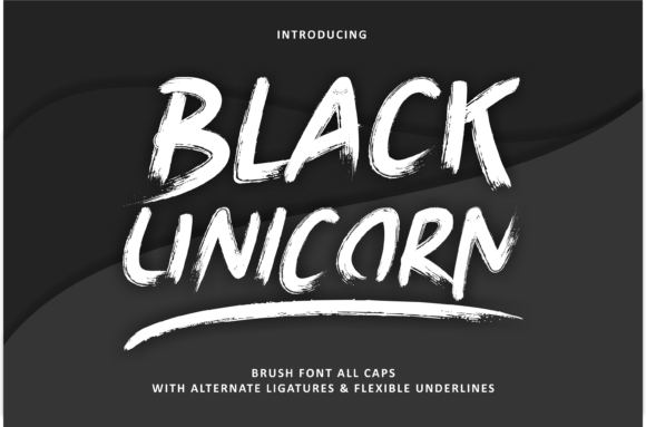 Black Unicorn: A Handwritten Font for Editorial Design