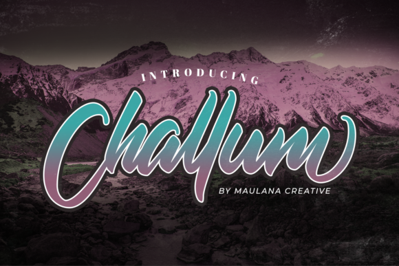 Challum: A Bold Handwritten Font for Branding