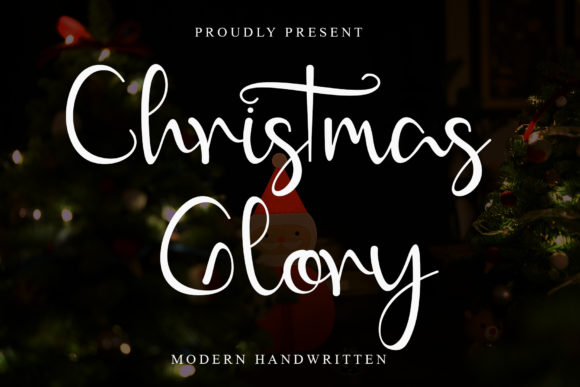 Christmas Glory: A Modern Script Font for Web Design