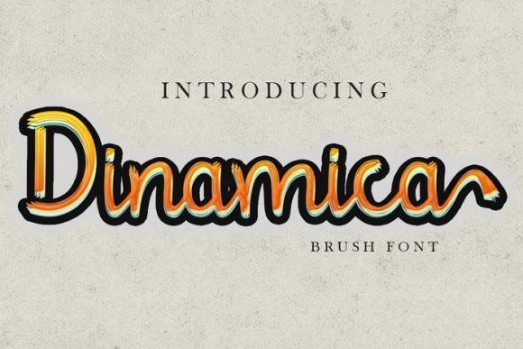 Dinamica Font: A Brush Script That Elevates Brand Identity