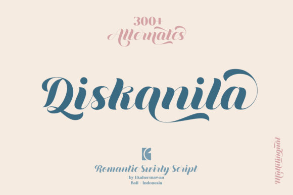 Diskanila: A Romantic Script Font for Your Brand