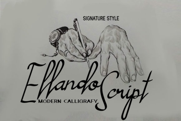 Ellando: A Modern Calligraphy Font for Editorial Design