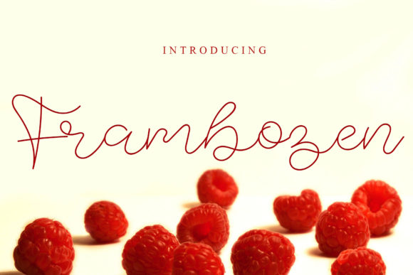 Frambozen: A Refined Handwritten Font for Web Design