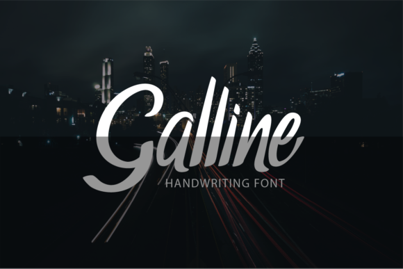 Galline: A Handwritten Font for Small Business Branding