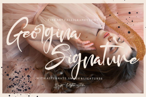Georgina Signature: A Handwritten Font for Crafters
