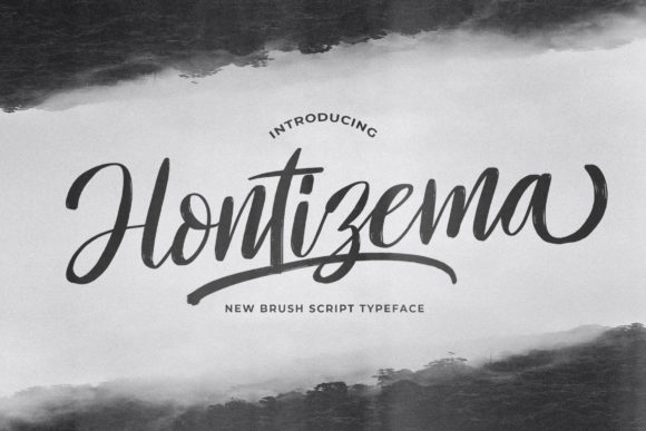 Hontizema: A Flowing Handwritten Font for Branding