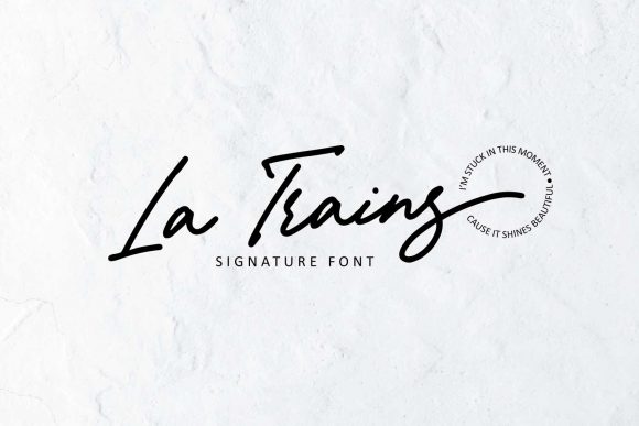 La Trains: A Handwritten Font for Editorial Design