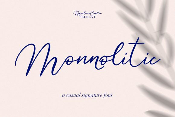 Monnolitic: The Script Font for Modern Brands