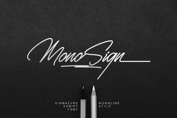 Monosign: A Premium Script Font for Brand Identity
