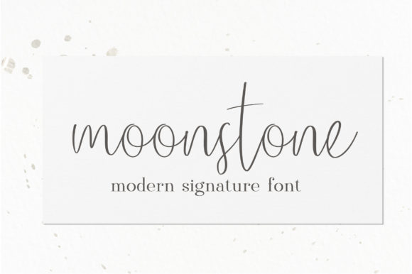 Moonstone: A Delicate Script Font for Editorial Design