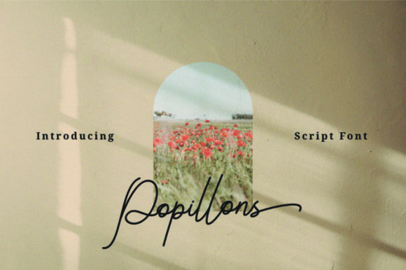 Popillons: The Elegant Script Font for Polished Branding