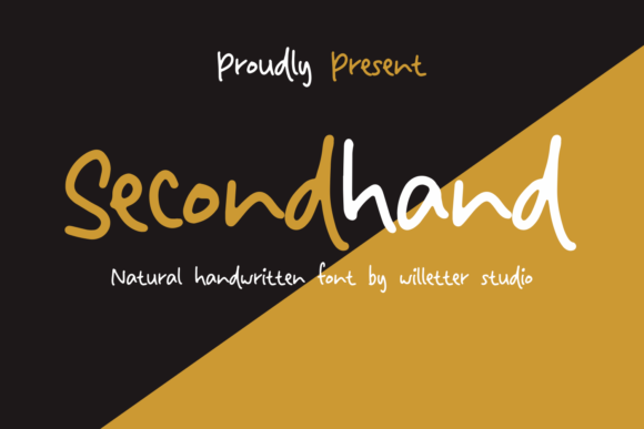 Secondhand: A Quirky Script Font for Authentic Branding