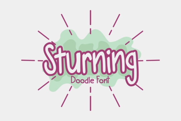 Sturning: A Whimsical Script Font for Makers