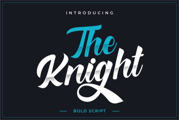The Knight: A Vintage Script Font for Editorial Design