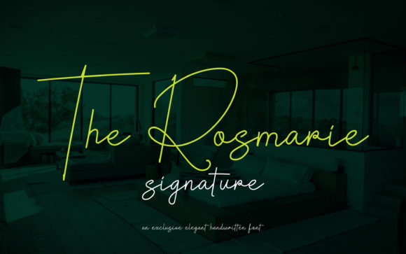 The Rosmarie Signature: A Premium Handwritten Font for Brands