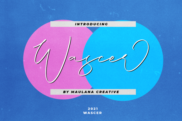Wascer: A Modern Script Font for Editorial Design